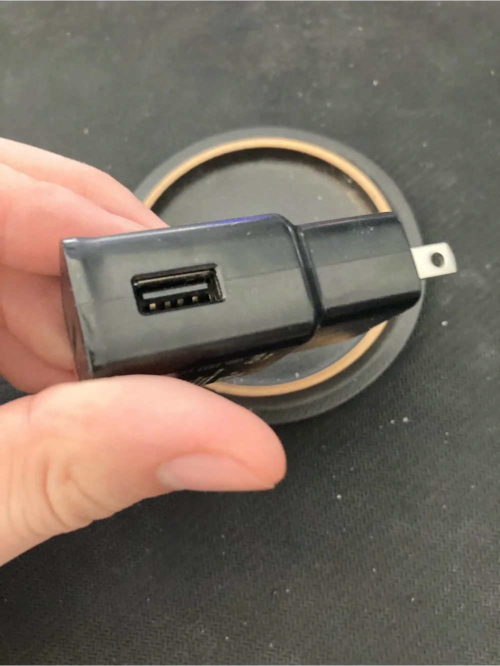 Universal Black Wireless Charging Pad with Fast-Charge Wall Adapter